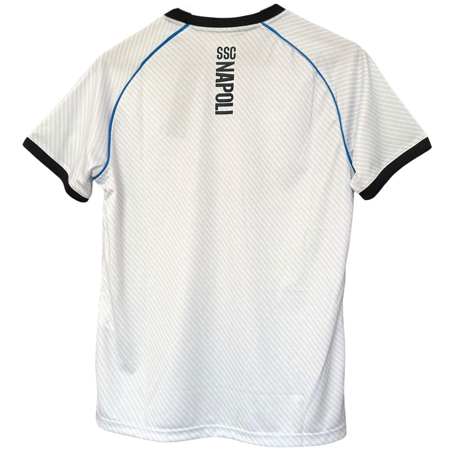 ELVN SSC Napoli training kit 2025/26 featuring team logo and athletic apparel, including jersey and shorts, on a plain background.