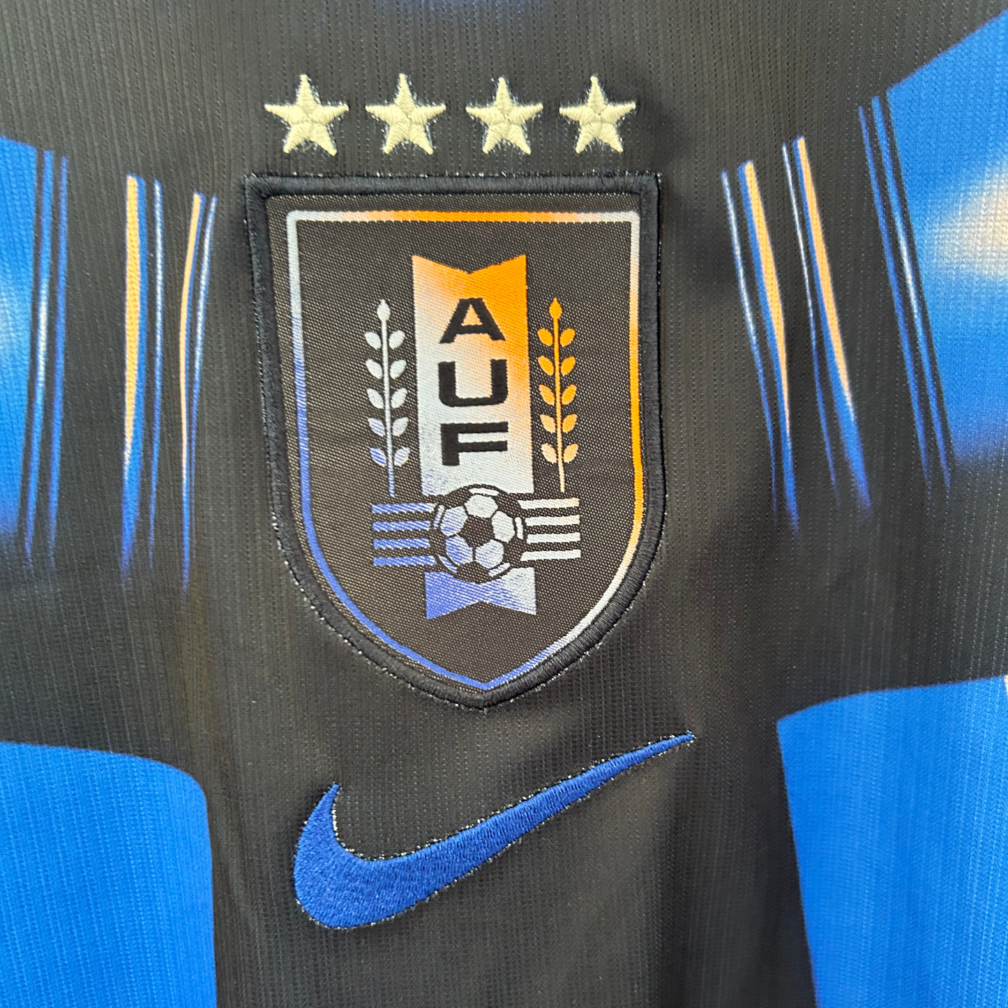 Uruguay away football kit 2026 by ELVN, featuring the team’s jersey with blue and white design and official logo.