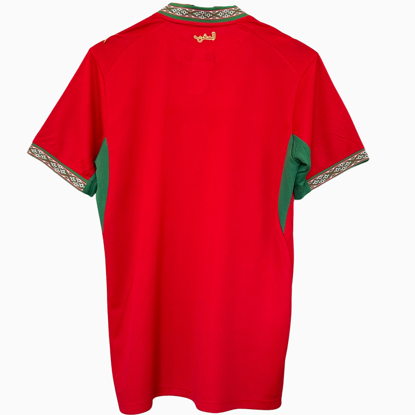 ELVN Morocco Home Kit 2026 with red and green jersey, white shorts, and matching socks, designed for passionate fans.