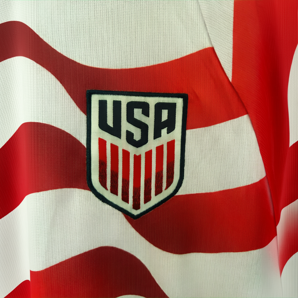 ELVN USA Home Kit 2026 soccer jersey with red, white, and blue design, featuring the USA flag and team logo on the front.