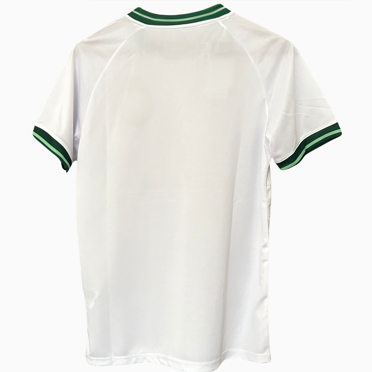 ELVN Celtic third kit 2026/27 featuring green and white jersey with team logo and modern design elements.
