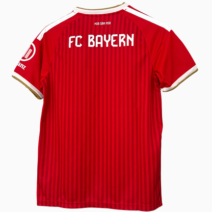 Bayern Munich home kit 2026/27 by ELVN, featuring the team's official red jersey with white accents and club crest.