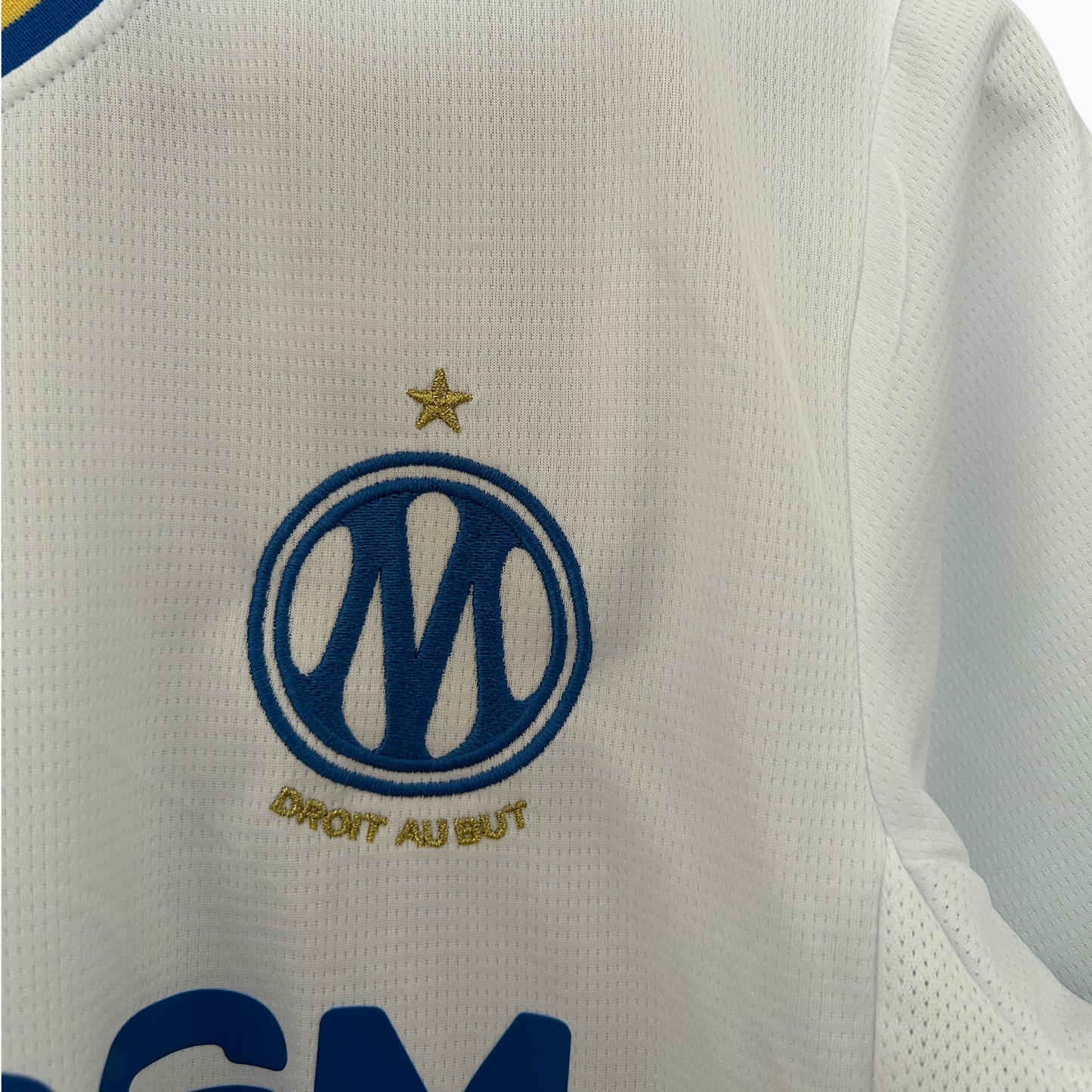 OLYMPIQUE MARSEILLE home kit 2026/27 by ELVN, featuring the team’s iconic blue jersey with club crest and modern design.