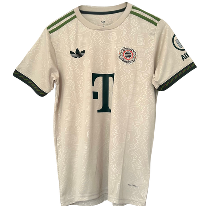 FC Bayern Munich Oktoberfest kit by ELVN, featuring traditional Bavarian-style clothing with Bayern Munich logo and team colors.