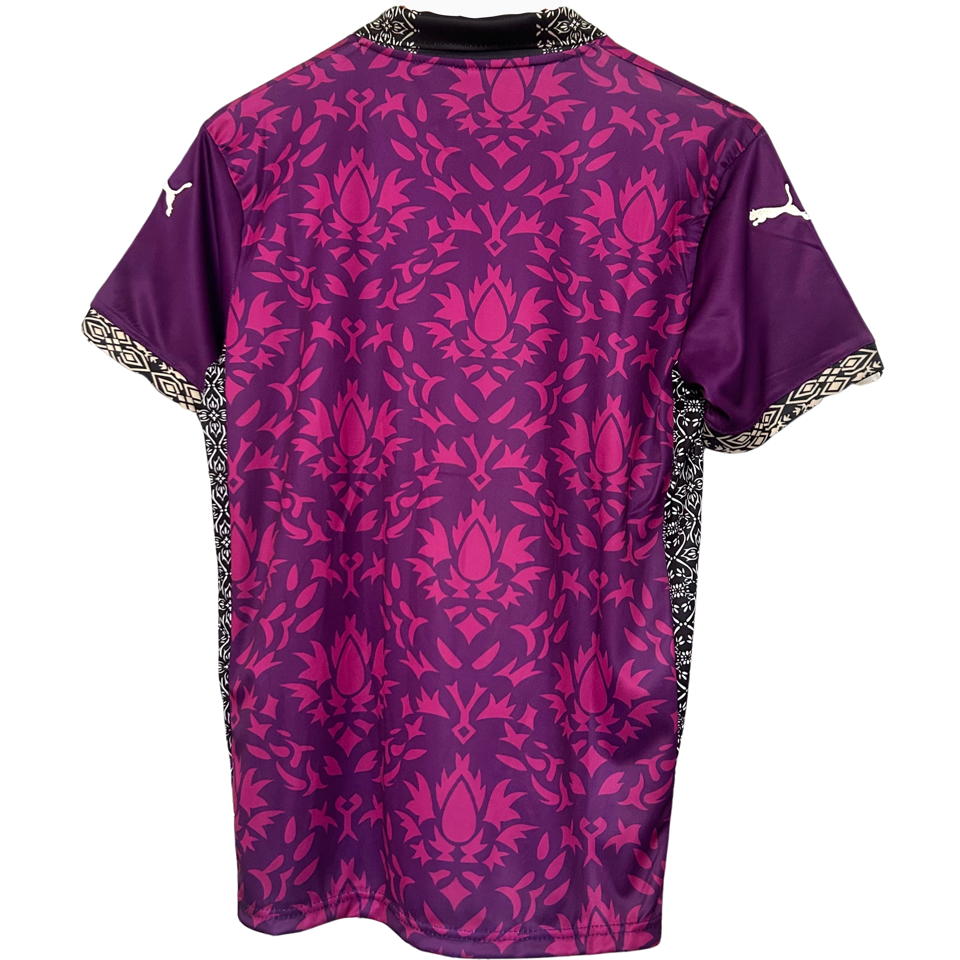 Purple AC Milan concept kit by ELVN featuring the team logo and modern design, displayed on a mannequin.