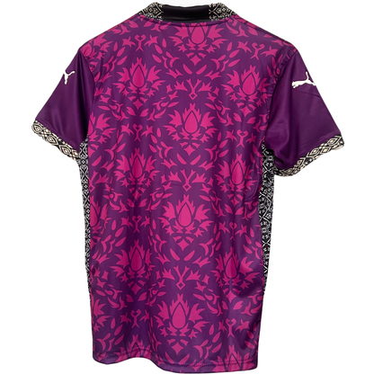 Purple AC Milan concept kit by ELVN featuring the team logo and modern design, displayed on a mannequin.