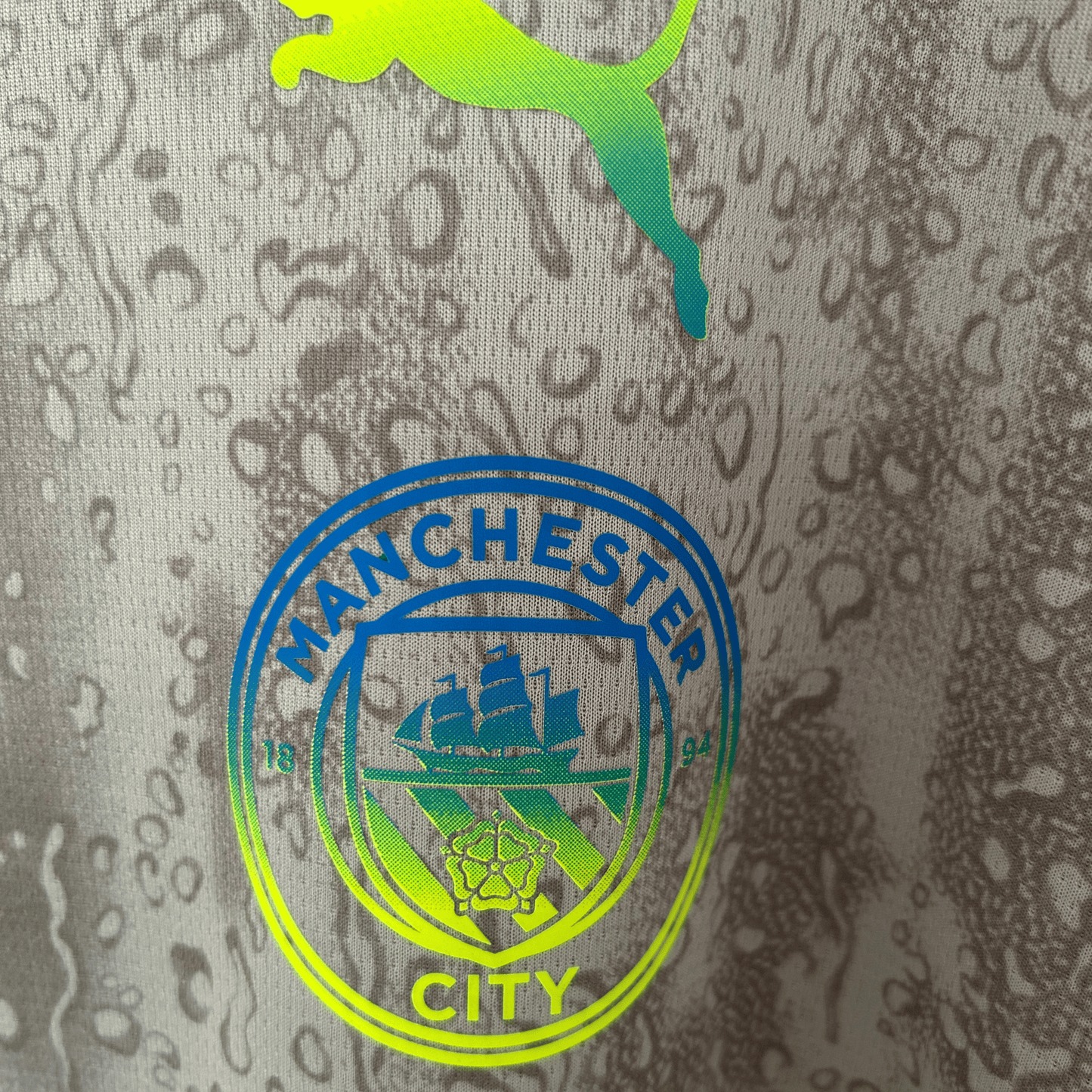 Manchester City third kit 2025/26 by ELVN, featuring the team’s distinctive design and colors displayed on the jersey.