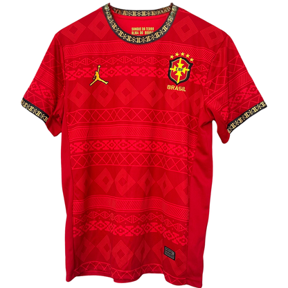 ELVN Brazil all-red sports kit with red jersey and shorts, perfect for soccer or team sports.