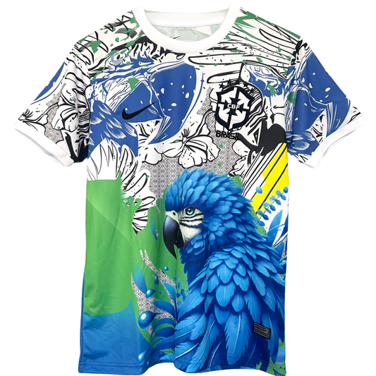 ELVN Brazil Blue Parrot Kit featuring vibrant blue feathers and detailed parrot accessories for bird enthusiasts