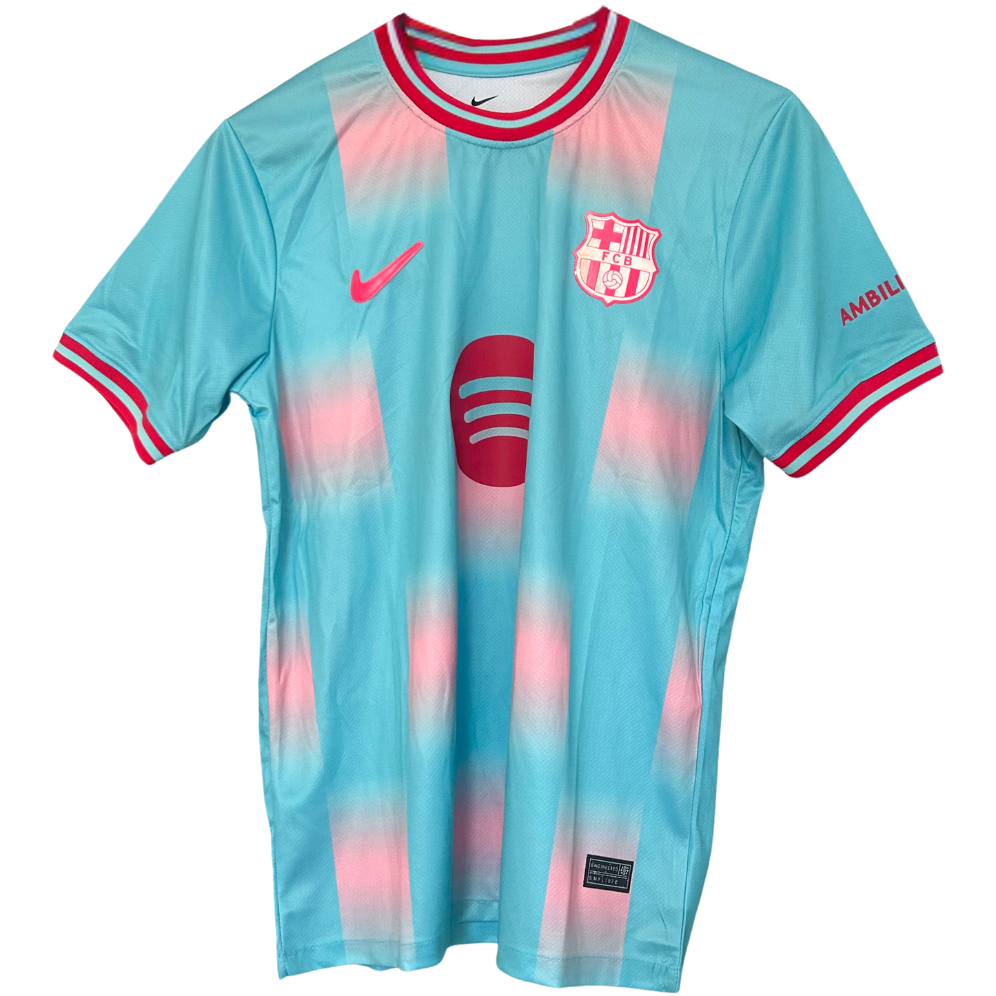 FC Barcelona pastel cake kit by ELVN, featuring colorful baking tools and ingredients for creating team-themed desserts.