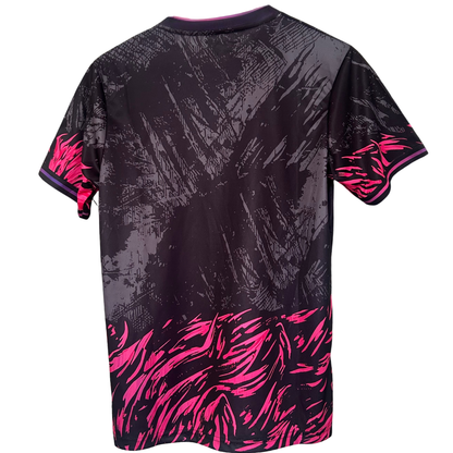 FC Barcelona pink lion kit by ELVN featuring pink jersey with lion crest and team logo on the front.