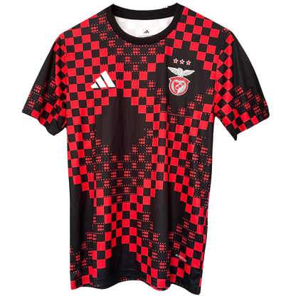 ELVN Benfica pre-match kit 2025/26 showing the jersey with team logo and matching shorts, designed for fans and players.