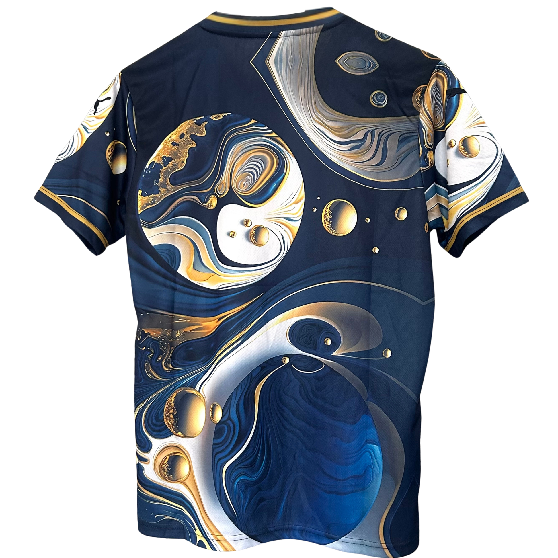 Manchester City Galaxy kit by ELVN featuring blue and white jersey with galaxy-inspired design and team logo.