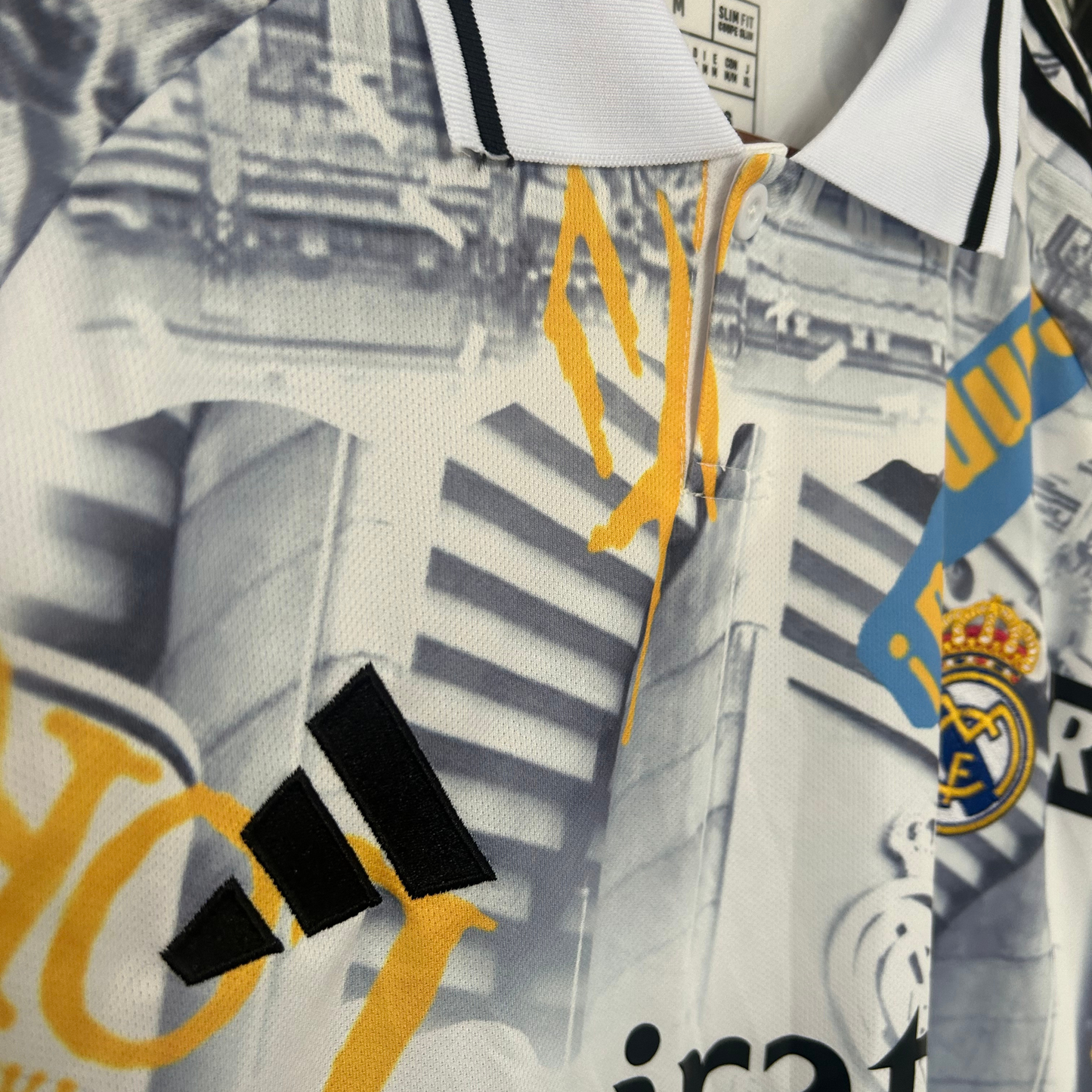 ELVN Real Madrid graffiti kit with spray paints and stencils for customizing team-themed artwork.