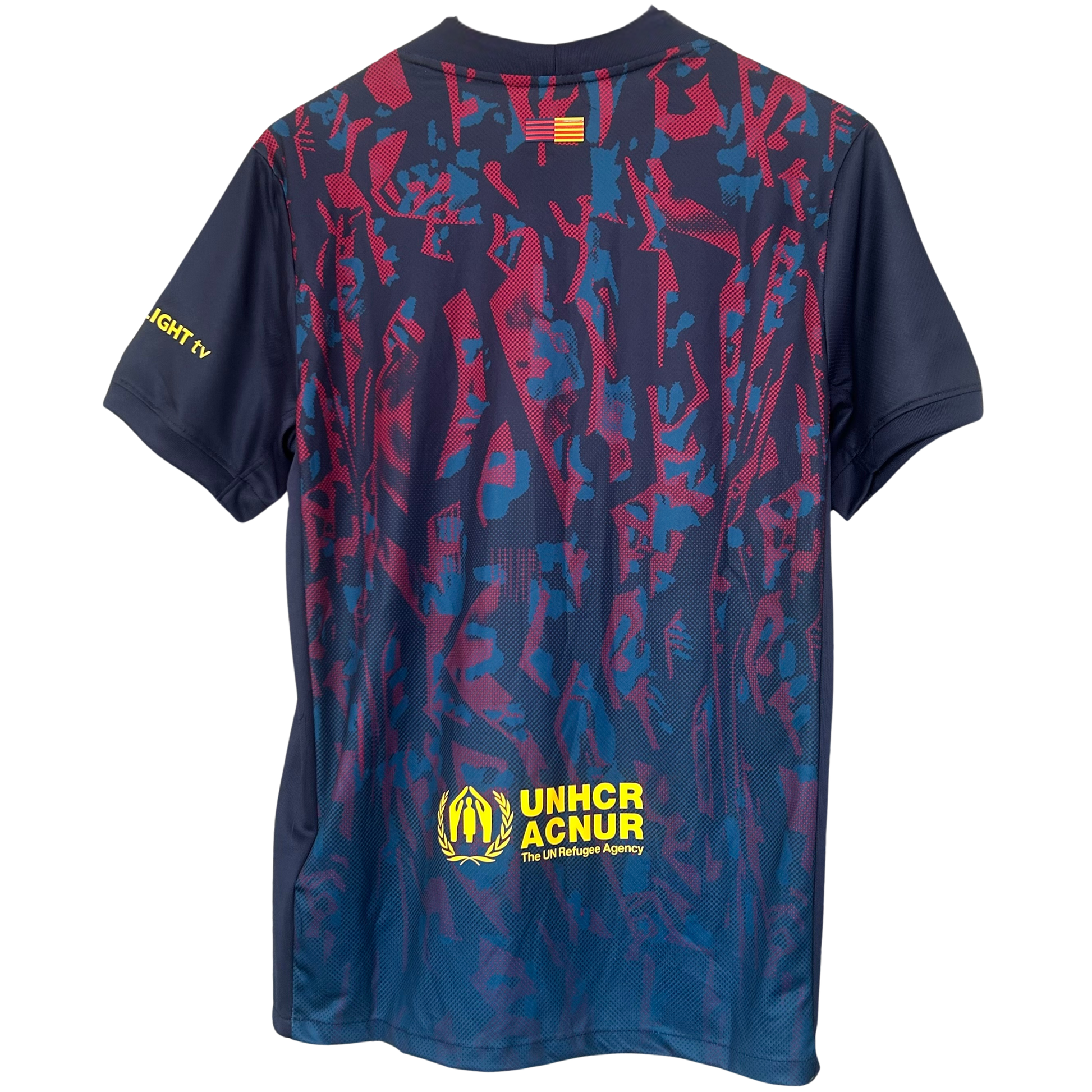 FC Barcelona pre-match kit 2025/26 by ELVN featuring the team jersey, shorts, and matching accessories on a plain background