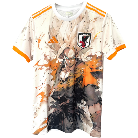 ELVN Japan X Goku anime kit featuring vibrant character artwork on a high-quality fabric item.