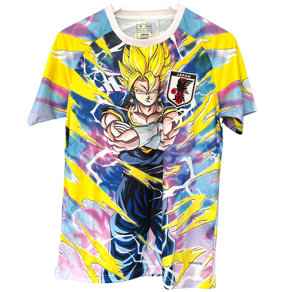 ELVN Japan Super Saiyan Kit featuring vibrant yellow hair and costume accessories inspired by anime's iconic Super Saiyan character.