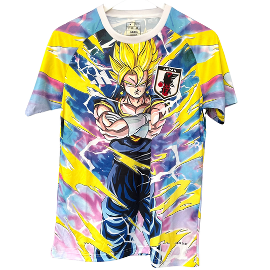 ELVN Japan Super Saiyan Kit featuring vibrant yellow hair and costume accessories inspired by anime's iconic Super Saiyan character.
