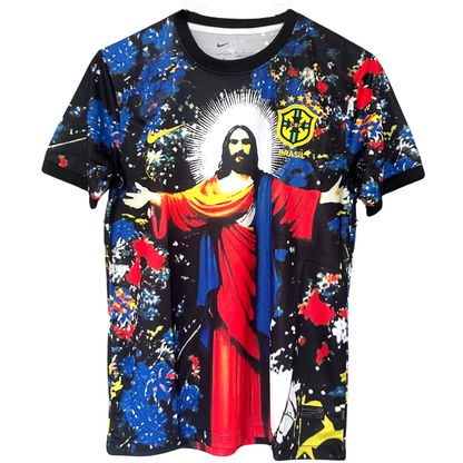 ELVN Brazil Jesus Christ kit featuring religious icons and accessories on a vibrant display, ideal for spiritual or cultural use.