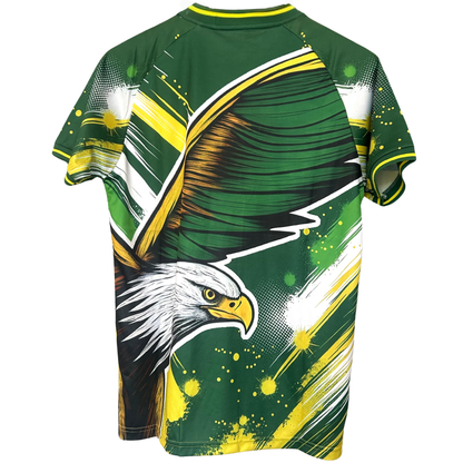 ELVN Brazil Eagle kit featuring a detailed eagle design on a sports jersey, perfect for soccer fans and supporters.