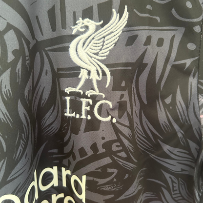 ELVN Liverpool pink dragon kit featuring a vibrant pink dragon design on a sports jersey, ideal for fans and collectors.