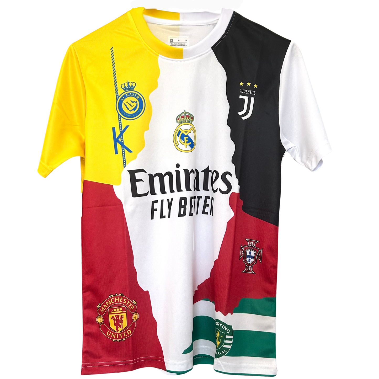 ELVN Ronaldo Career Kit featuring a sports jersey, shorts, and accessories for soccer fans and players.