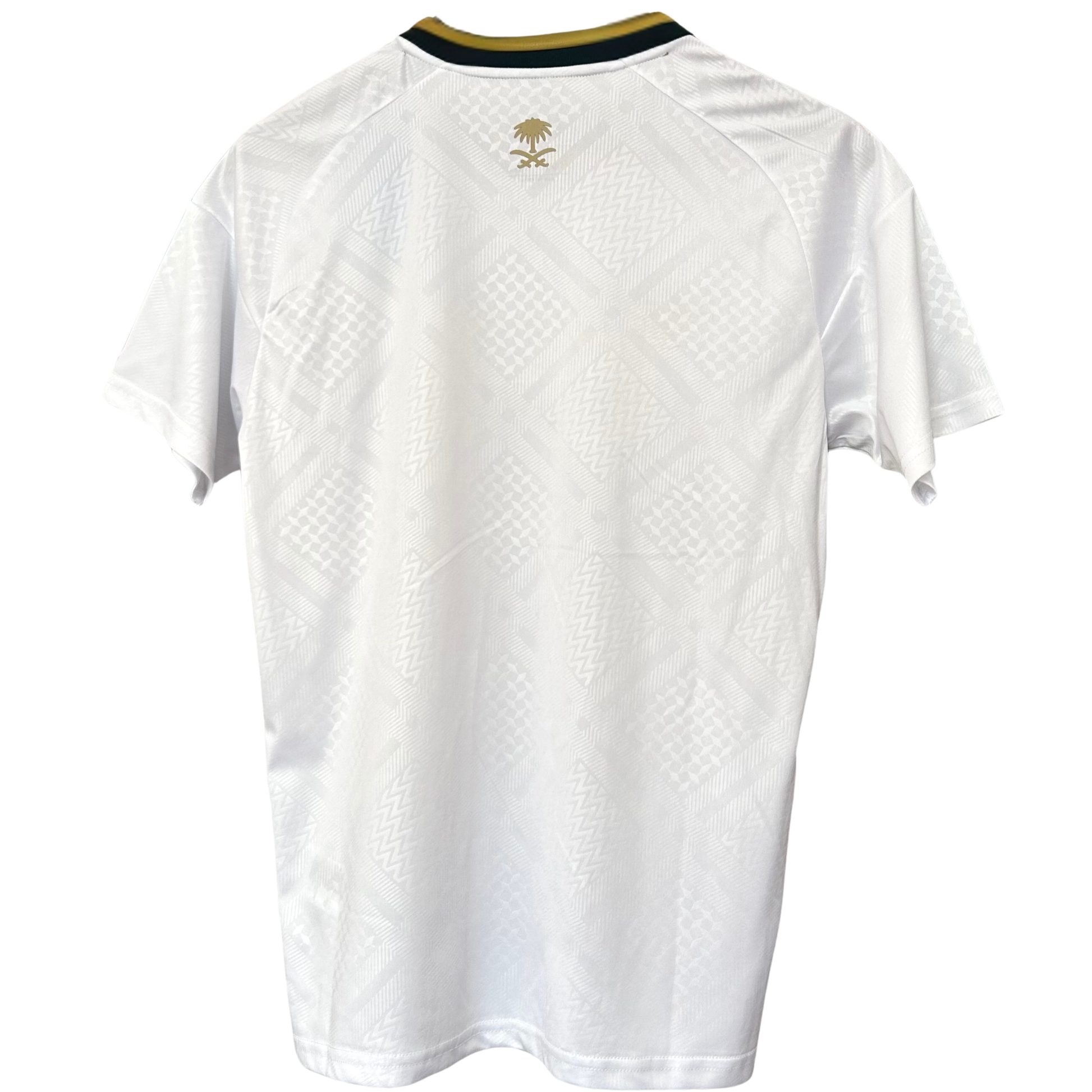 Saudi Arabia away kit 2026 by ELVN, featuring the team’s logo and modern design with green and white accents.