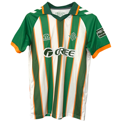 Real Betis Forever Green Kit by ELVN featuring green football jersey with team logo and sponsor details.