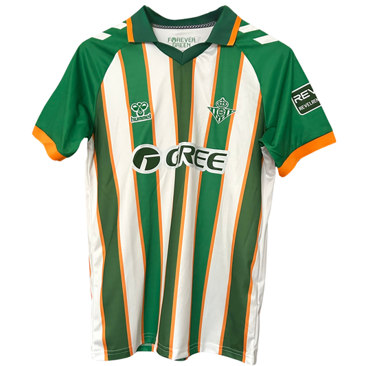 Real Betis Forever Green Kit by ELVN featuring green football jersey with team logo and sponsor details.
