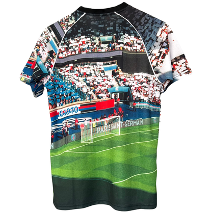 ELVN PSG x Jordan graphic kit featuring team logos and vibrant design for soccer fans.