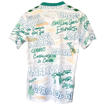Real Betis pre-match kit 2025/26 by ELVN featuring team jersey, shorts, and matching accessories for fans and players.