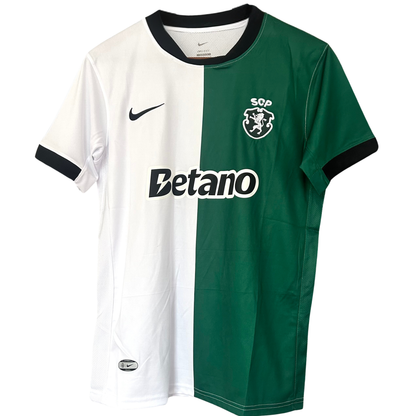 ELVN Sporting CP Heritage Kit featuring team crest and classic design, displayed on a mannequin.