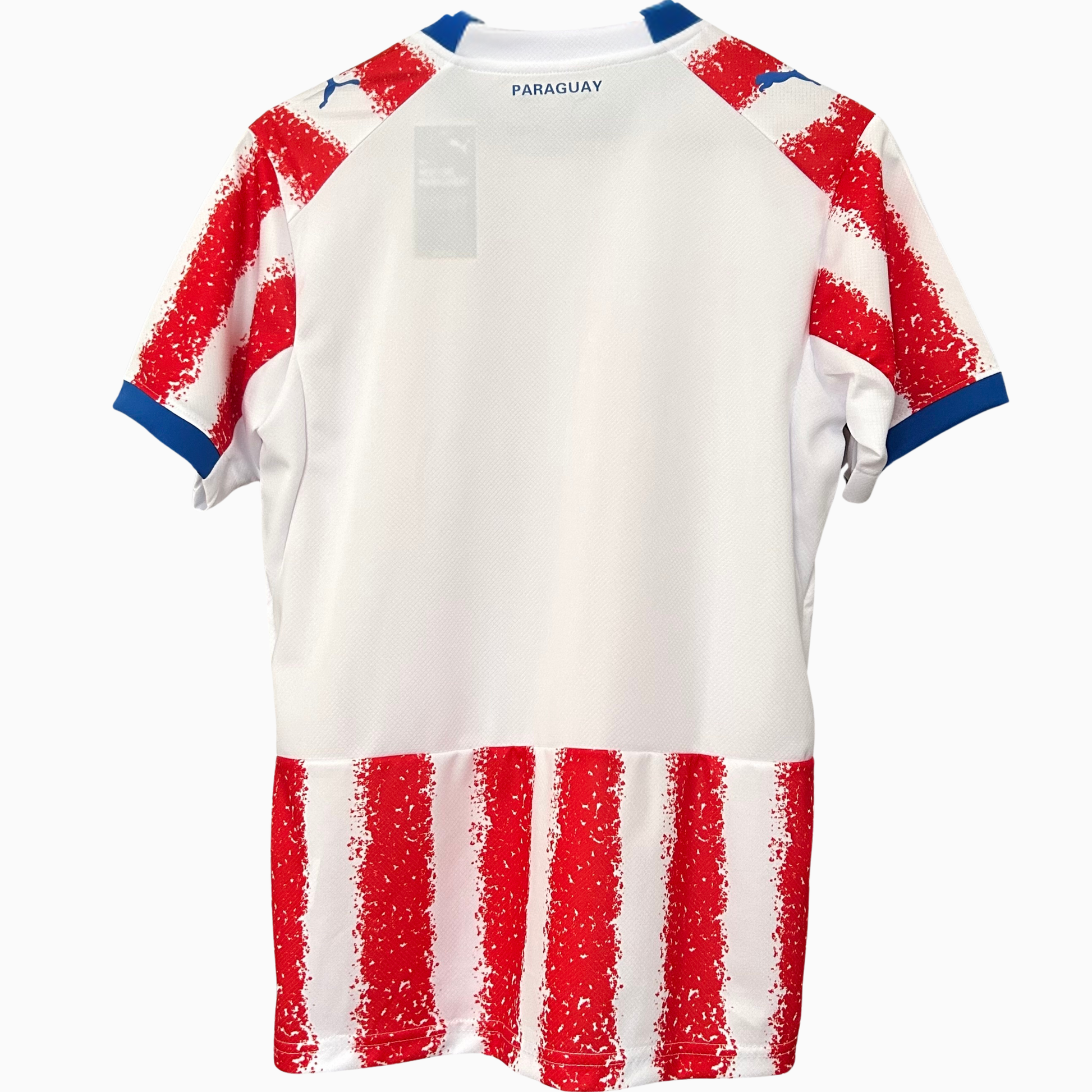 Elvn Paraguay home kit 2026 soccer jersey with team logo and design, displayed flat on a white background.