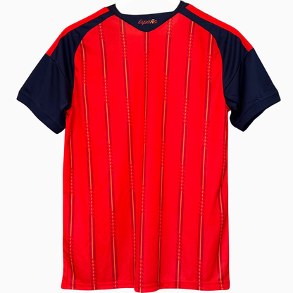 Spain home kit 2026 soccer jersey by ELVN, featuring team crest and traditional red and yellow design on the front.
