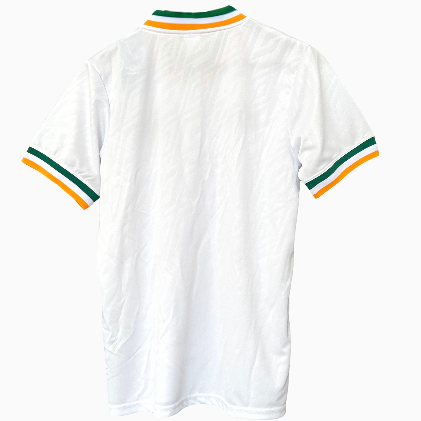 ELVN Ireland St. Patrick’s Day Away Kit 2026 featuring green jersey with shamrock accents and team logo.