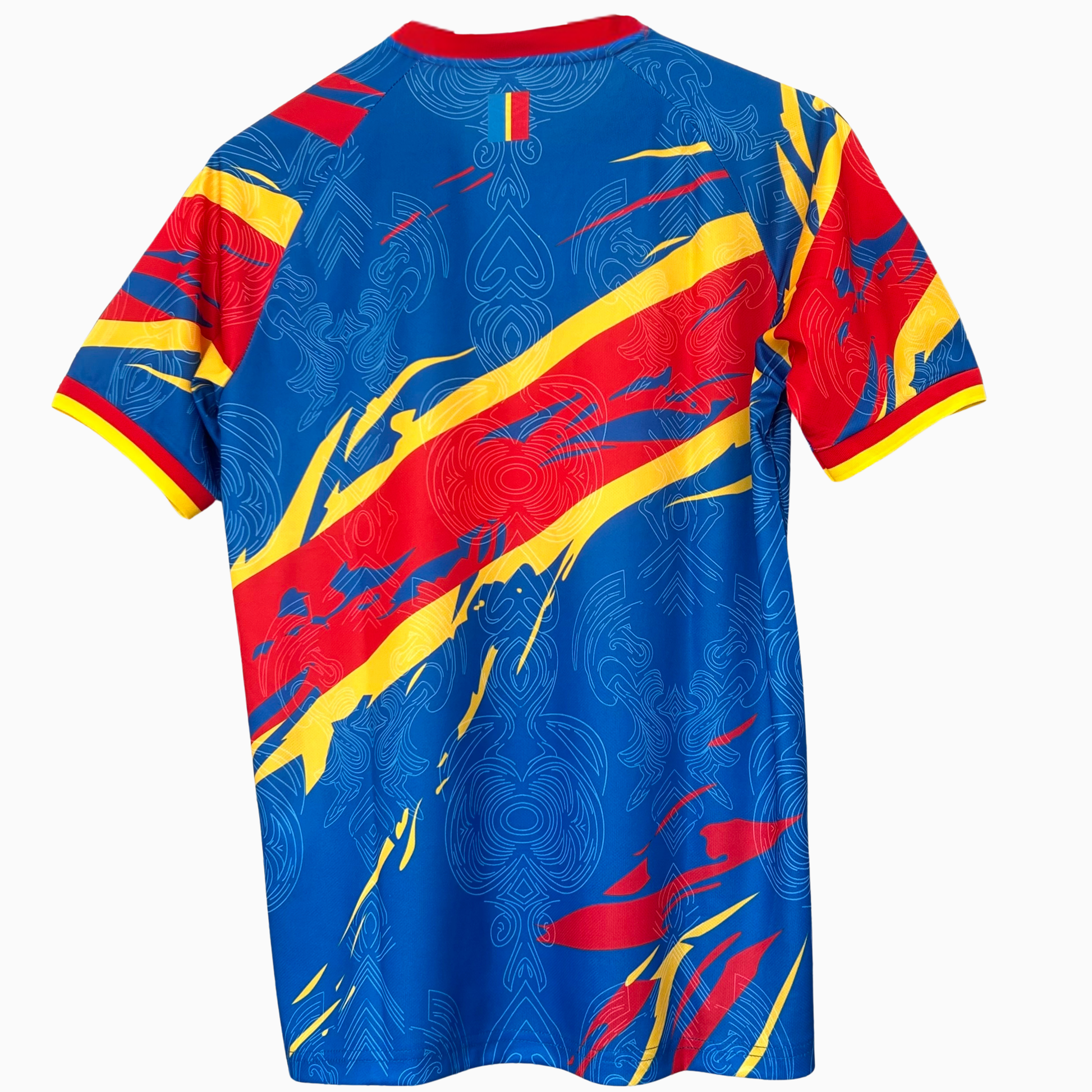 ELVN DR Congo pre-match kit for 2026, featuring the team jersey and shorts with vibrant colors and official logo.