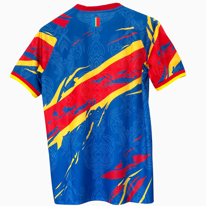 ELVN DR Congo pre-match kit for 2026, featuring the team jersey and shorts with vibrant colors and official logo.