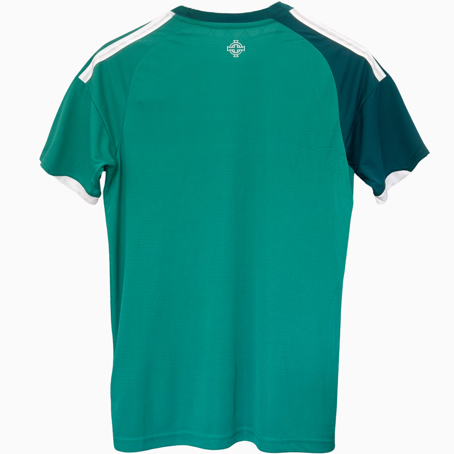 Northern Ireland home kit 2026 by ELVN, featuring the team’s jersey with green and white design and team crest.
