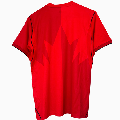 Canada Home Kit 2026 soccer jersey by ELVN, featuring red and white design with team logo and athletic fit.