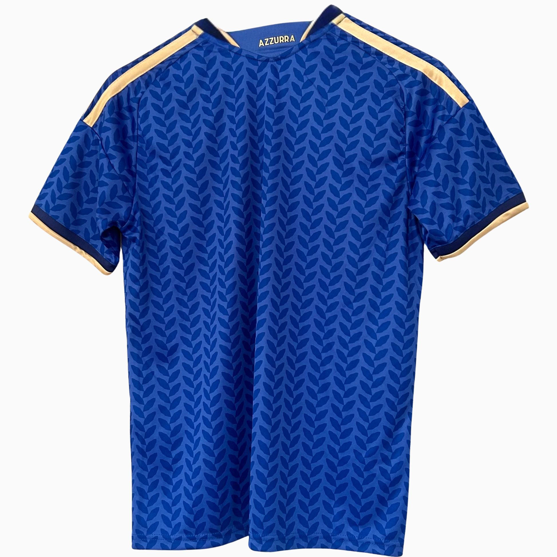 Italy home kit 2026 football jersey by ELVN, featuring team colors and design details, displayed on a flat surface.