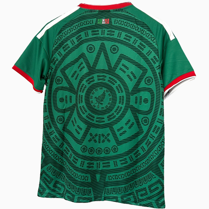 Mexico home kit 2026 soccer jersey by ELVN, featuring team colors and logo, displayed on a flat surface.