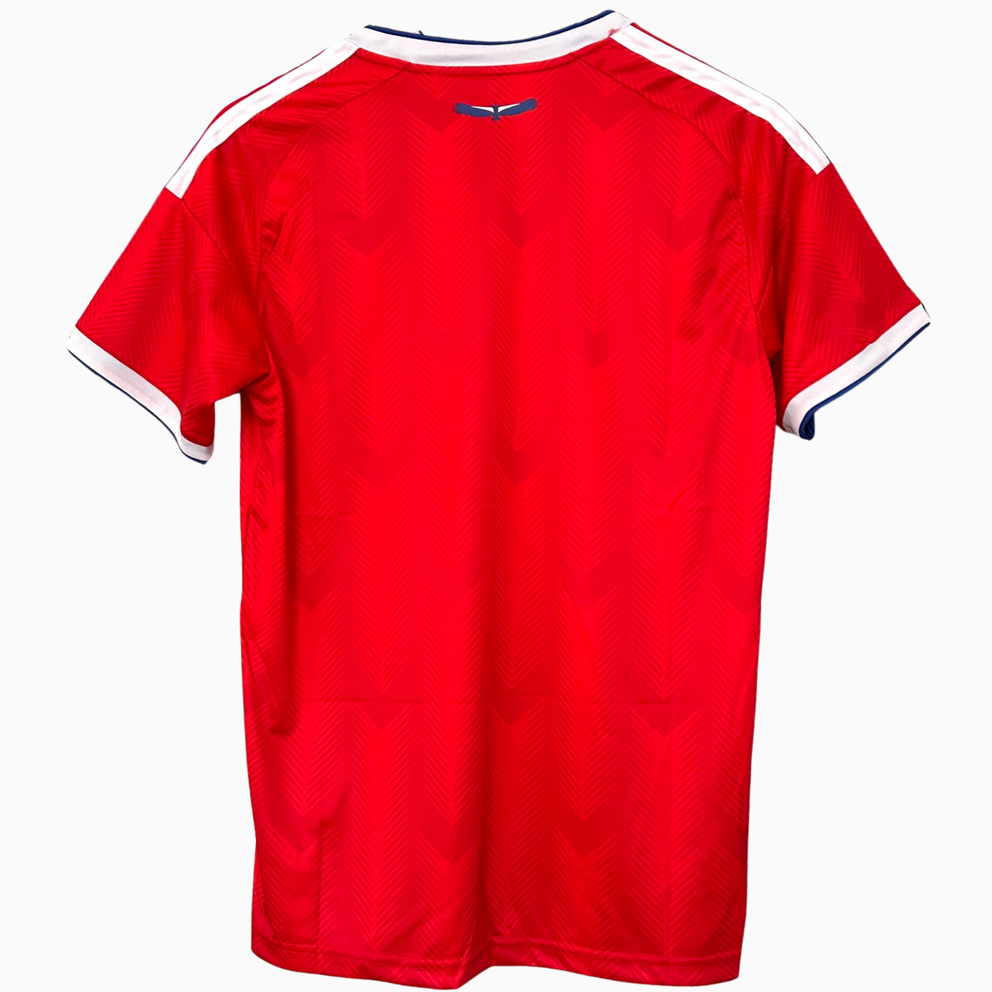 ELVN Chile Home Kit 2026; red jersey with team logo, white accents, and official design for fans and supporters.