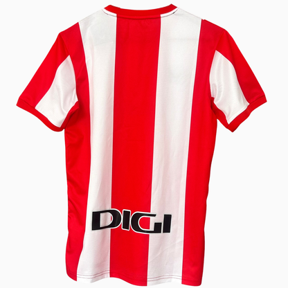 ELVN Athletic Bilbao home kit 2026/27 with team crest and traditional red and white stripes, displayed on a mannequin.