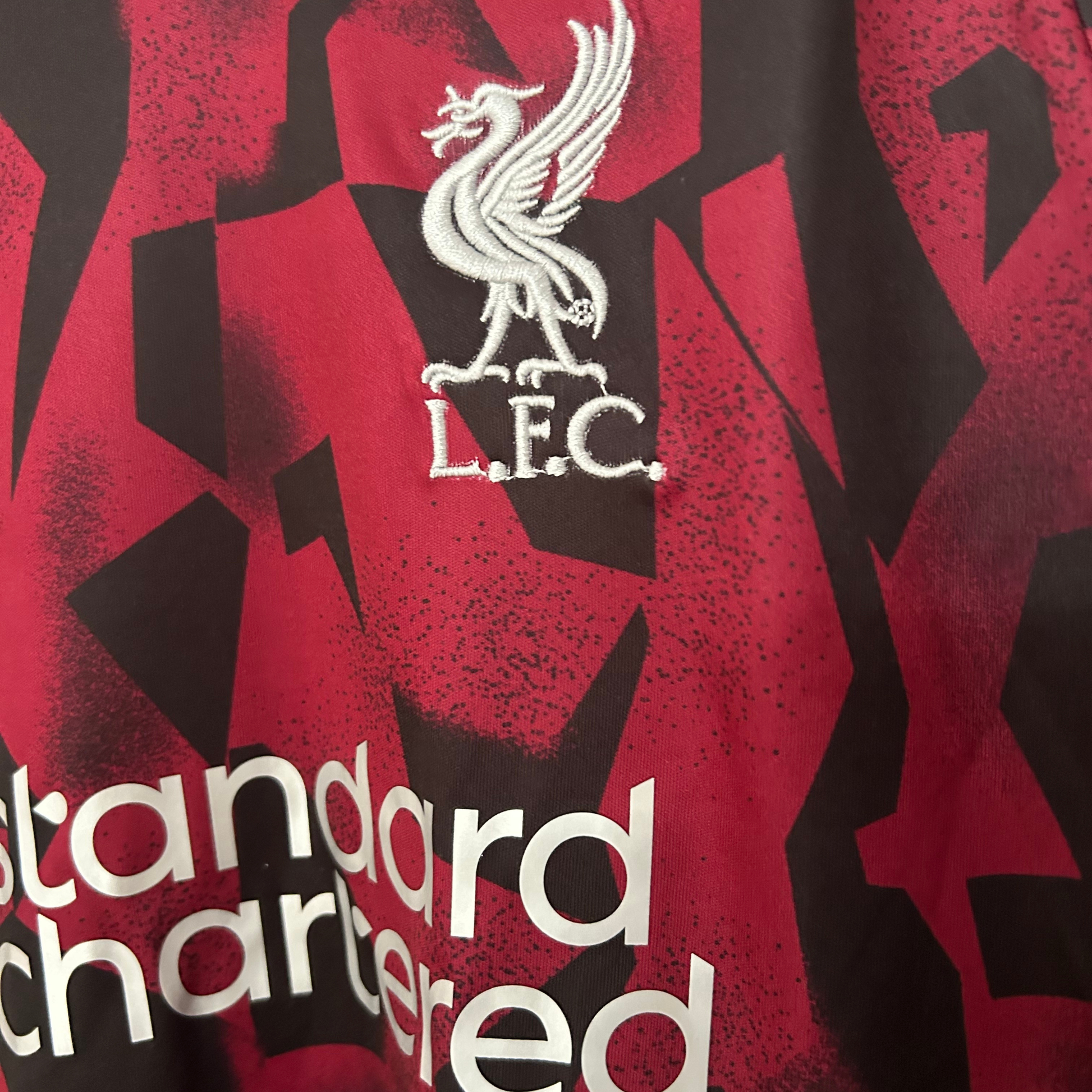ELVN Liverpool pre-match kit for 2026/27 season featuring team jersey and shorts in club colors.