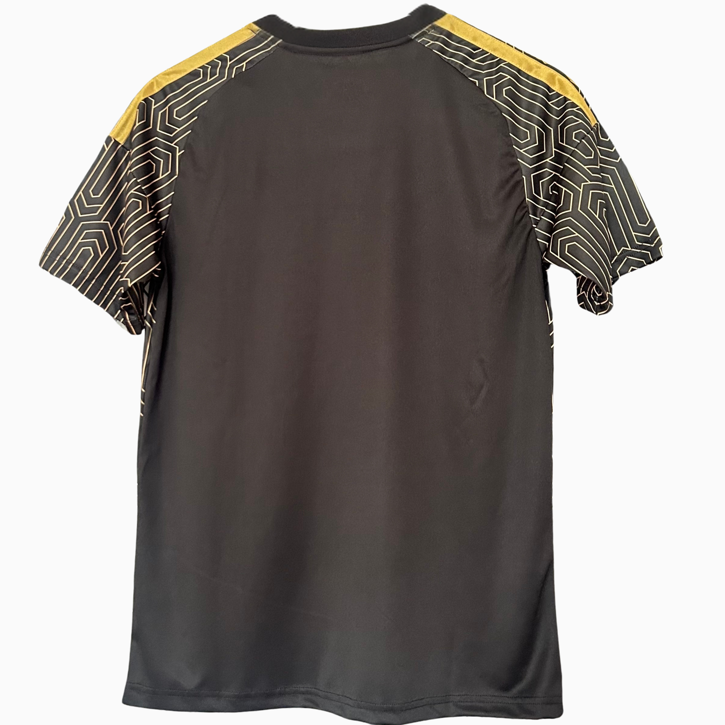 LAFC home kit 2026/27 by ELVN featuring team crest, navy and gold jersey with matching shorts and socks, front view.