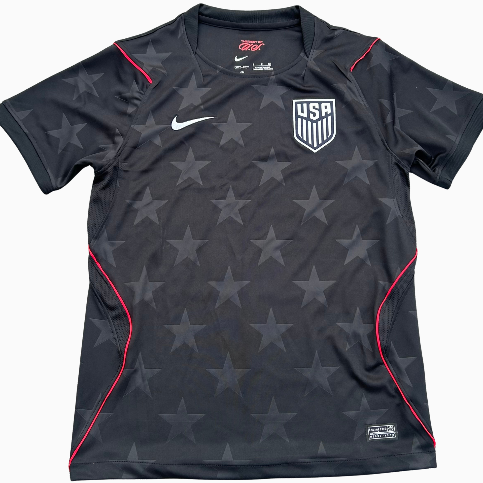 USA AWAY KIT 2026 soccer jersey by ELVN, featuring navy blue design with USA emblem and modern athletic fit.