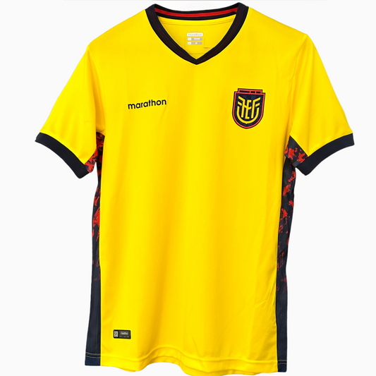 Ecuador home soccer kit 2026 by ELVN, featuring the team jersey with team logo and vibrant green color.