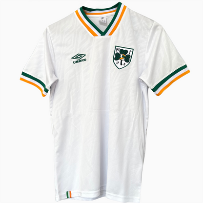 ELVN Ireland St. Patrick’s Day away kit 2026 featuring green jersey with shamrock accents and team logo on the front.