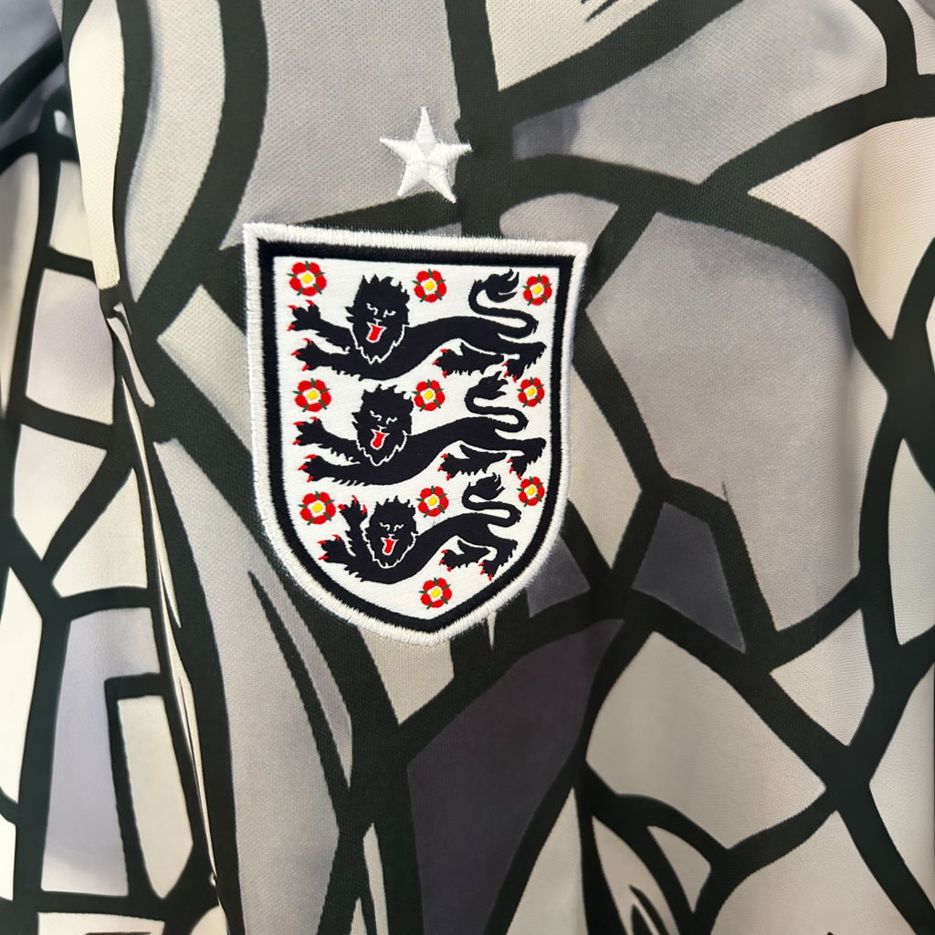England pre-match kit 2026 by ELVN featuring team jersey, shorts, and socks for soccer fans.