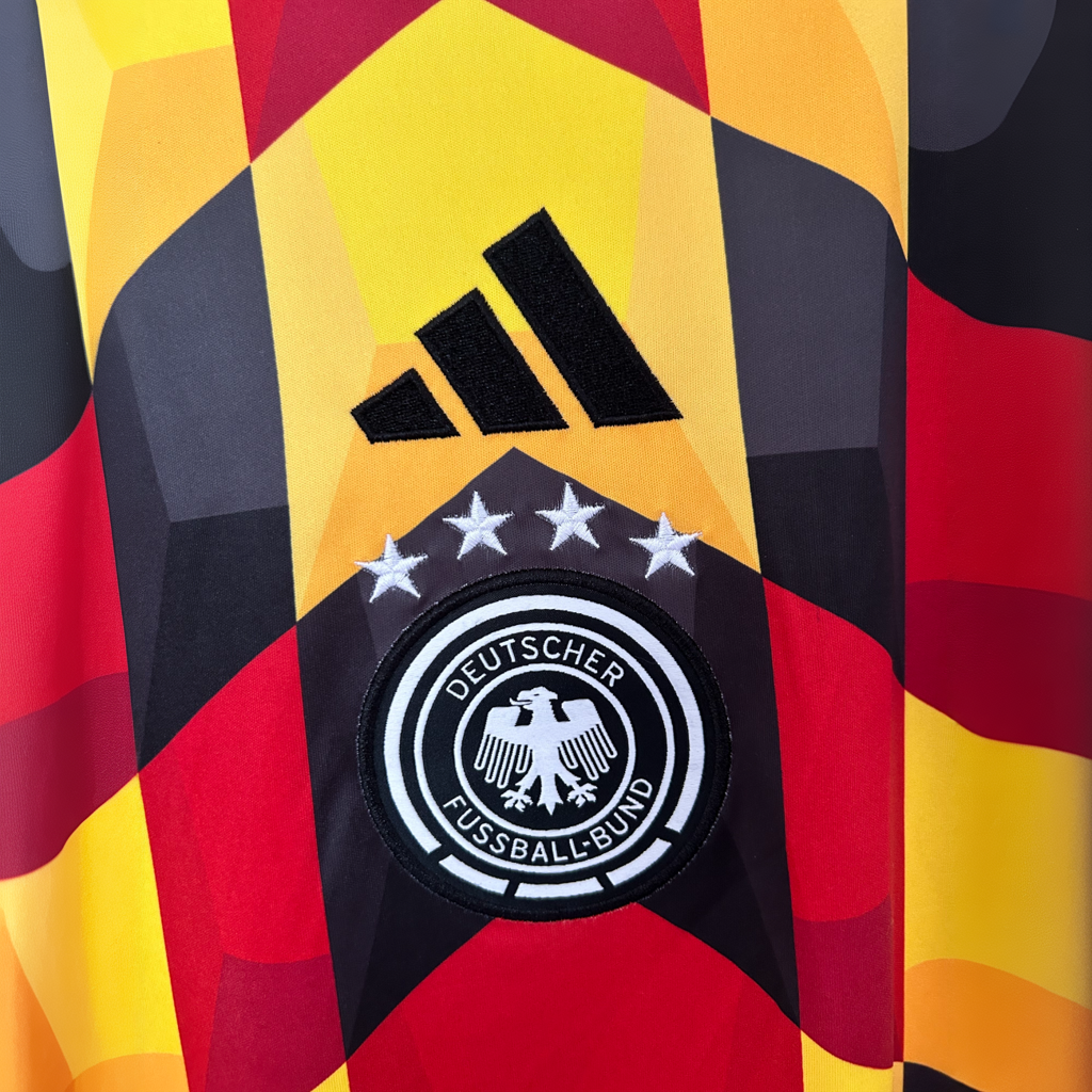 Germany Pre-Match Kit 2026 by ELVN featuring the team's official jersey and gear for football matches.